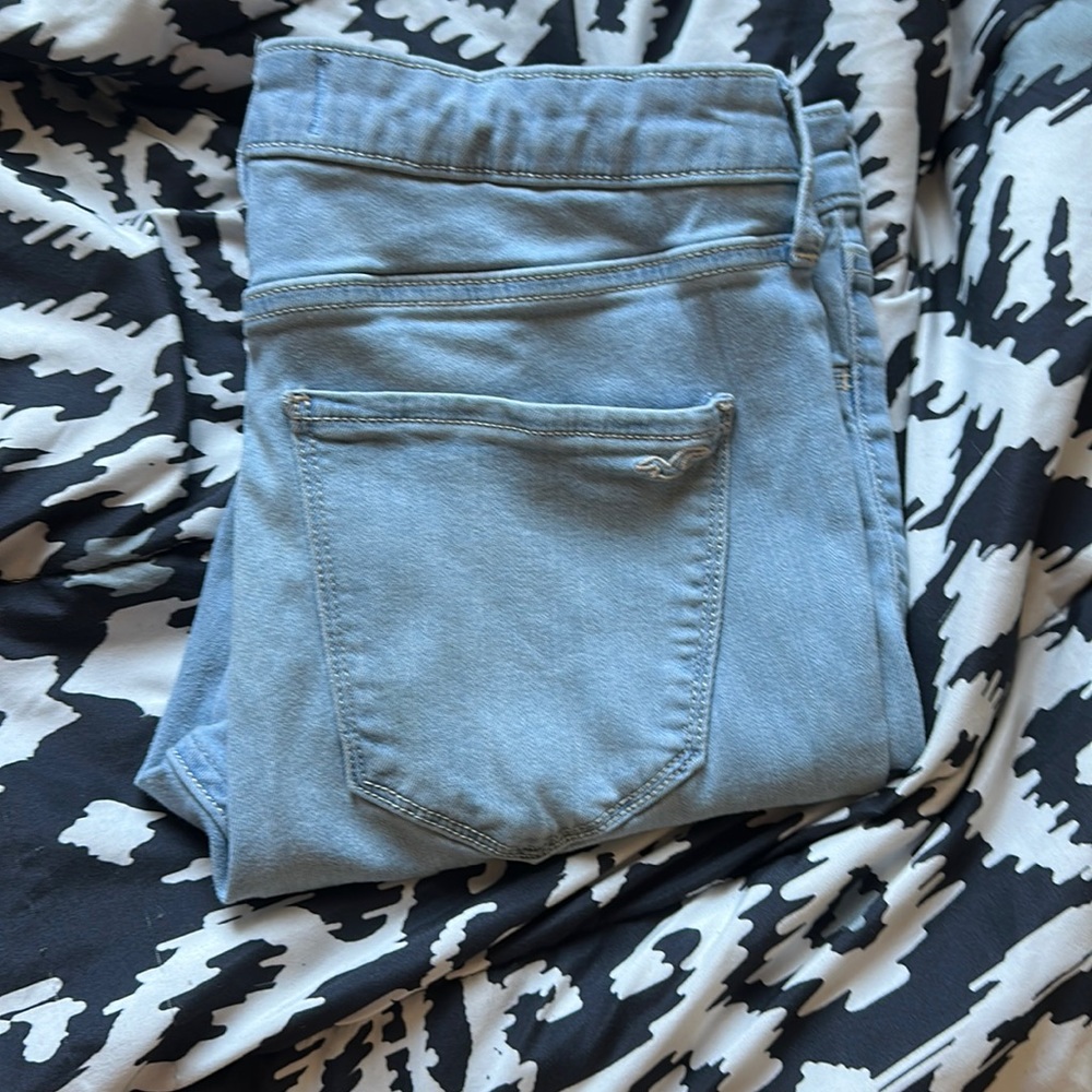 skinny, light blue, hollister jeans